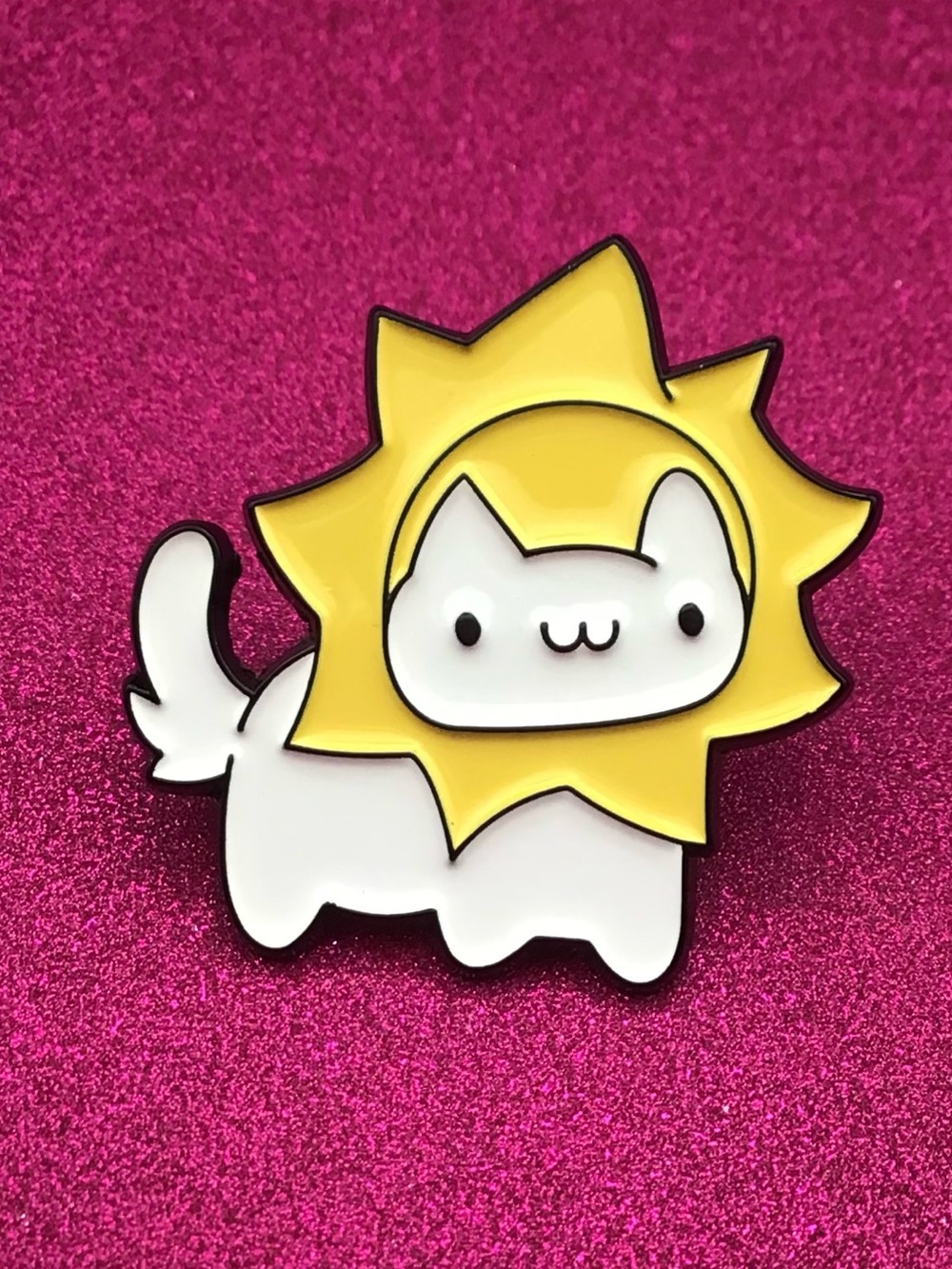 Sun Cat Enamel Pin